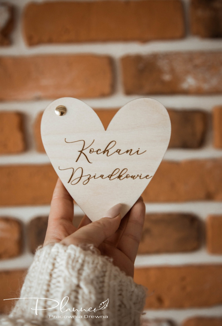 Otwierane serce dla Dziadków