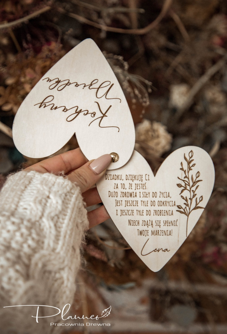 Otwierane serce dla Babci