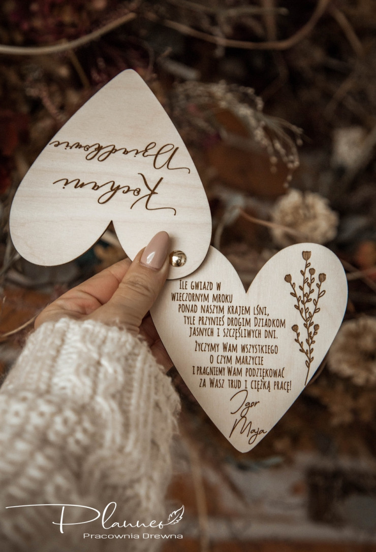 Otwierane serce dla Dziadka