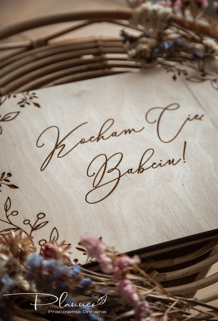 Drewniany album dla Babci