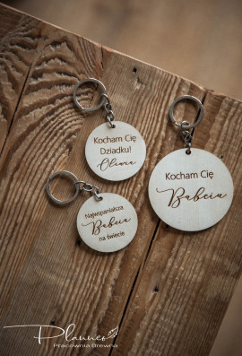 Drewniany breloczek dla Dziadka