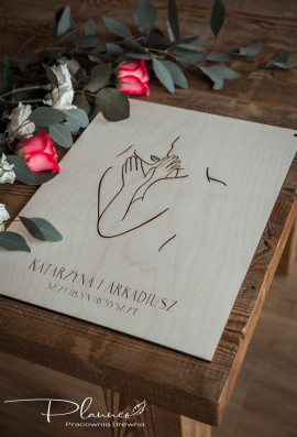 Obraz grawerowany z drewna