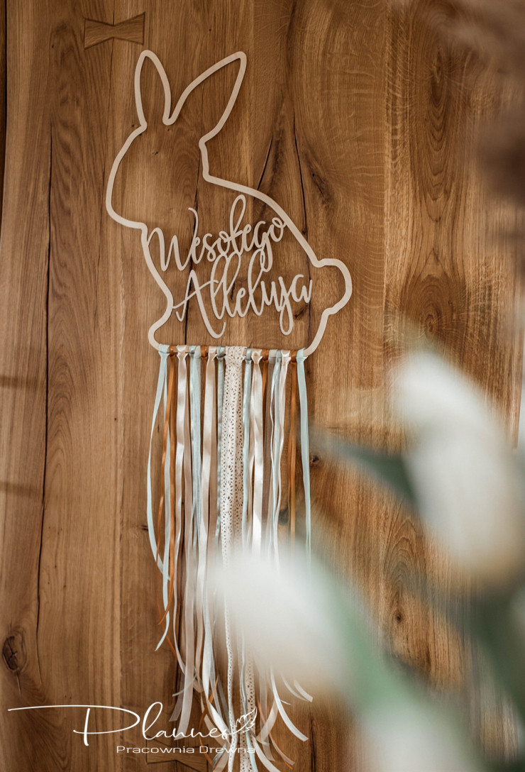 Drewniany zając łapacz