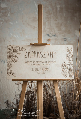 Tablica powitalna weselna