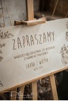 Tablica powitalna ślubna