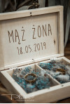 Grawerowane pudełko na obrączki