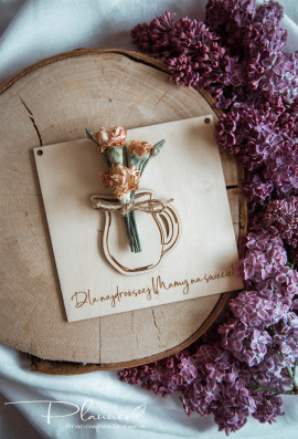 Obraz kwiatki w naczyniach średni