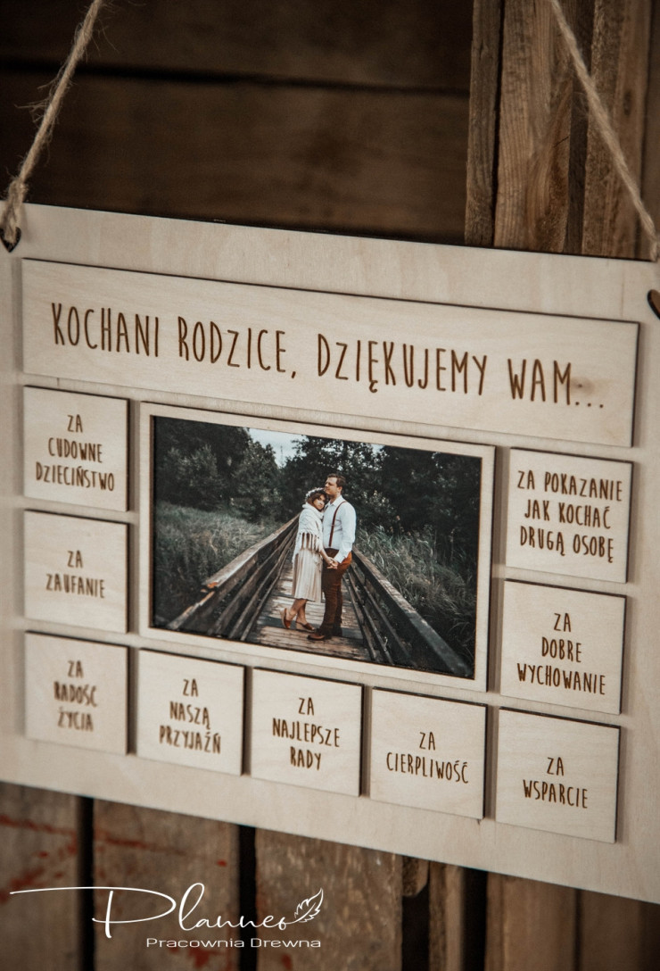 Obraz Kochani Rodzice, dziękujemy Wam