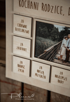 Podziękowanie dla rodziców