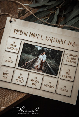 Obraz Kochani Rodzice, dziękujemy Wam za...