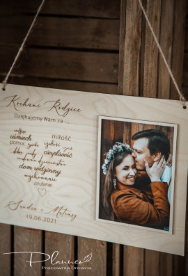 Podziękowanie dla rodziców