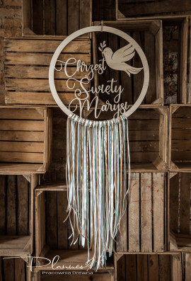 Koło łapacz ze wstążkami Chrzest Święty