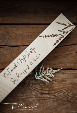 Pudełko na świecę gałązka