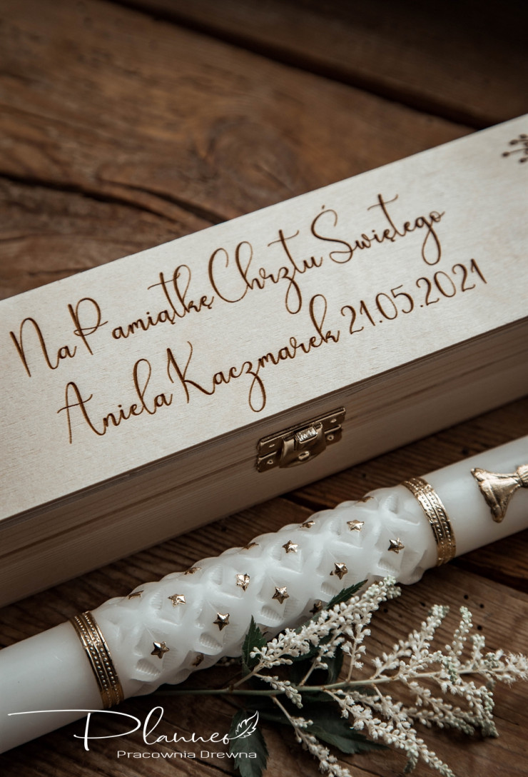 Pudełko na świecę natura