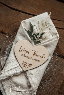 Winietka na Chrzest serce