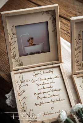 Pamiątka dla Rodziców Chrzestnych szkatułka