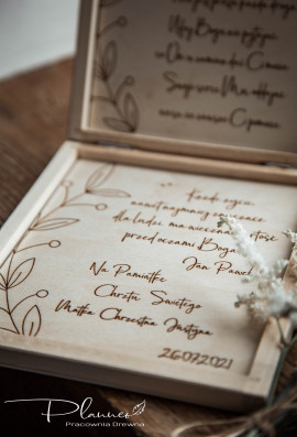 Szkatułka pamiątka Chrztu Świętego