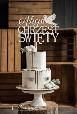 Topper na chrzest święty