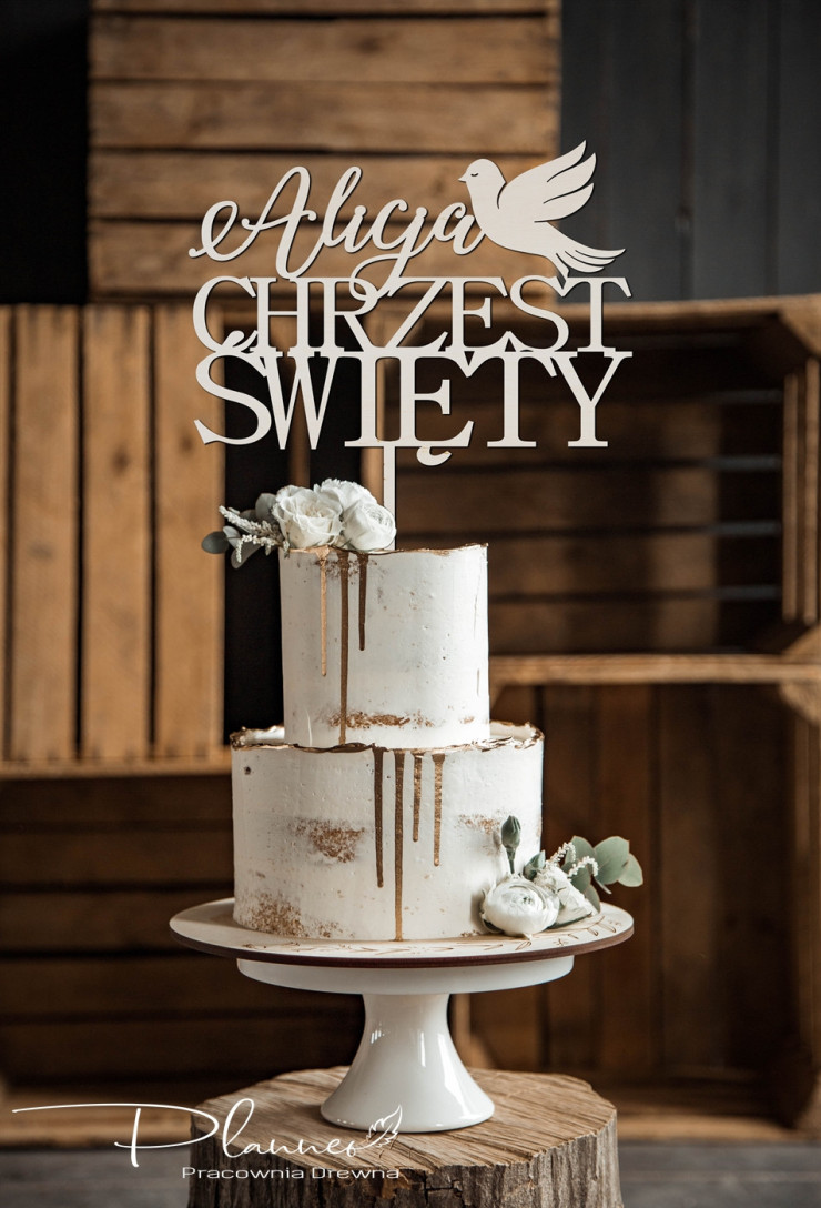 Topper na chrzest święty