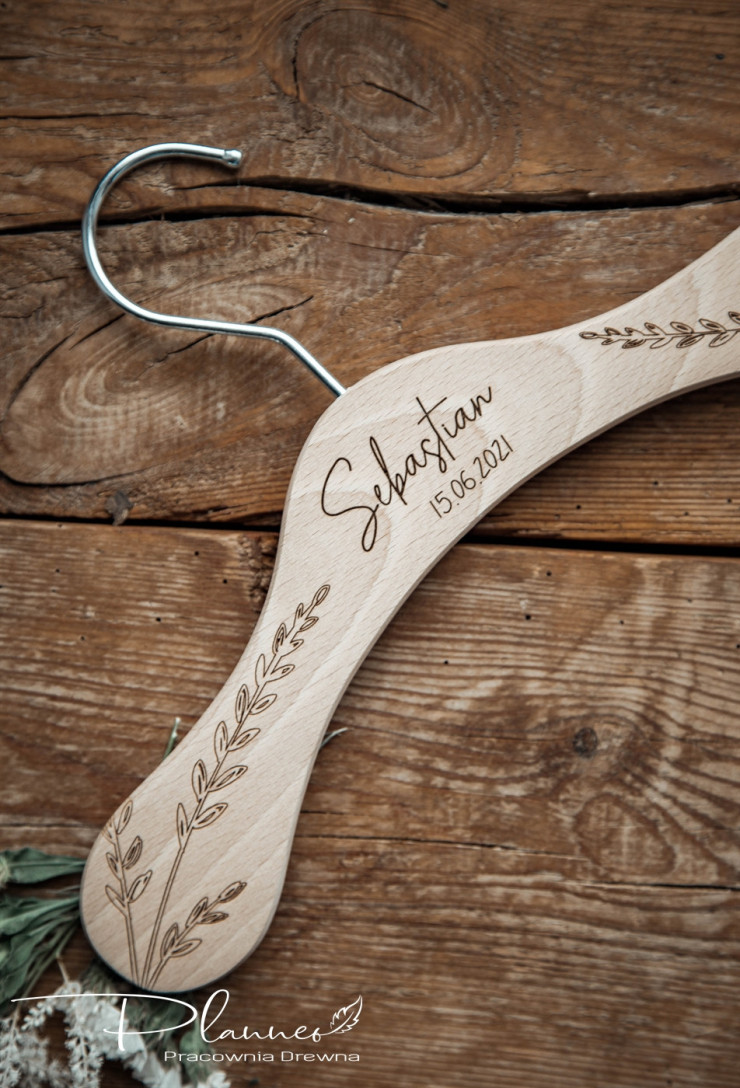 Wieszak z gałązką na Chrzest