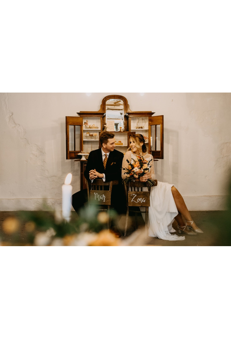 Tabliczki na krzesła Mąż Żona