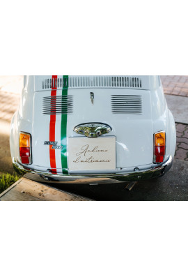 Tablica drewniana rejestracyjna włoska