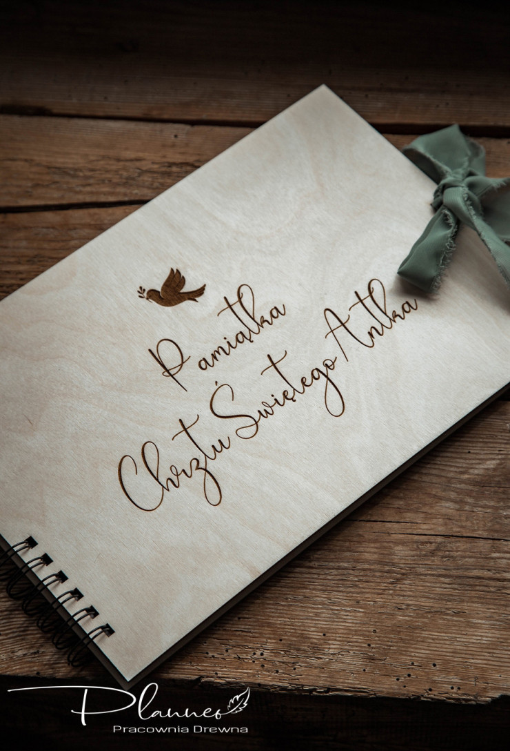 Album grawerowany Pamiątka Chrztu Świętego