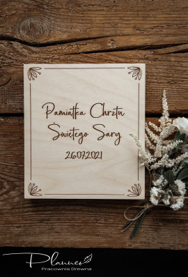 Grawerowana pamiątka Chrztu Świętego