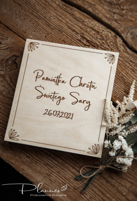 Pamiątka Chrztu Świętego szkatułka