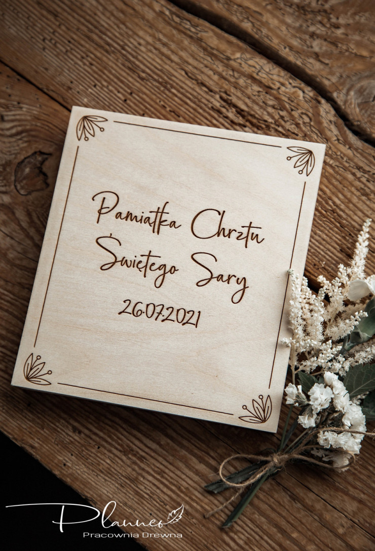 Pamiątka Chrztu Świętego szkatułka