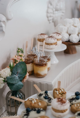 Minitoppery drewniane