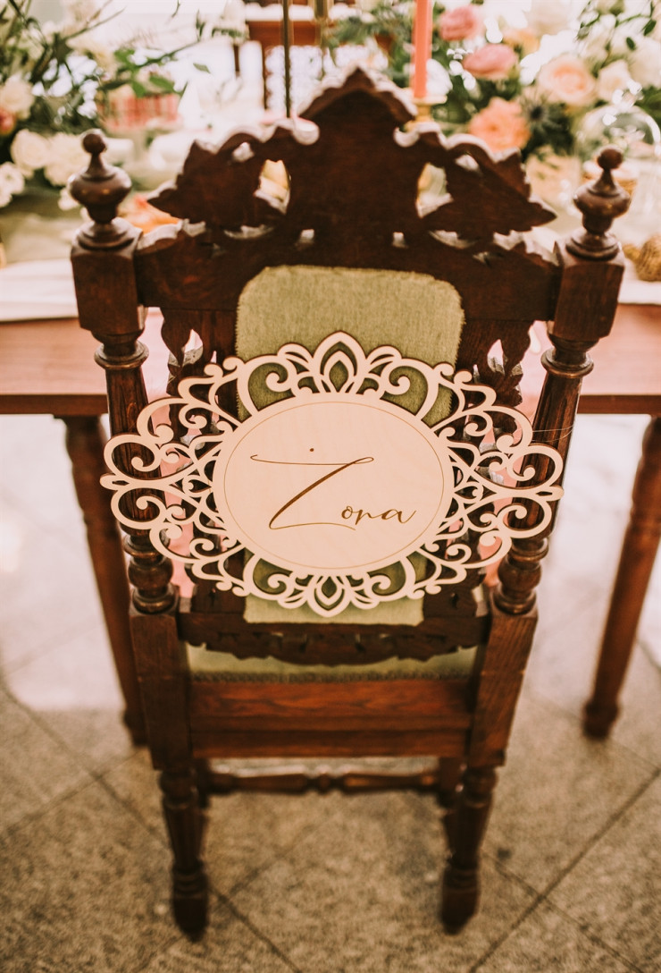 Tabliczki na krzesła Mąż Żona