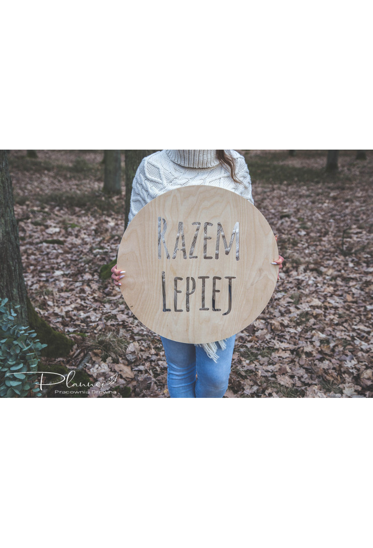 Napis Razem Lepiej