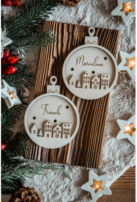 Bombka z kamieniczkami