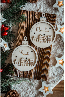 Bombka z kamieniczkami