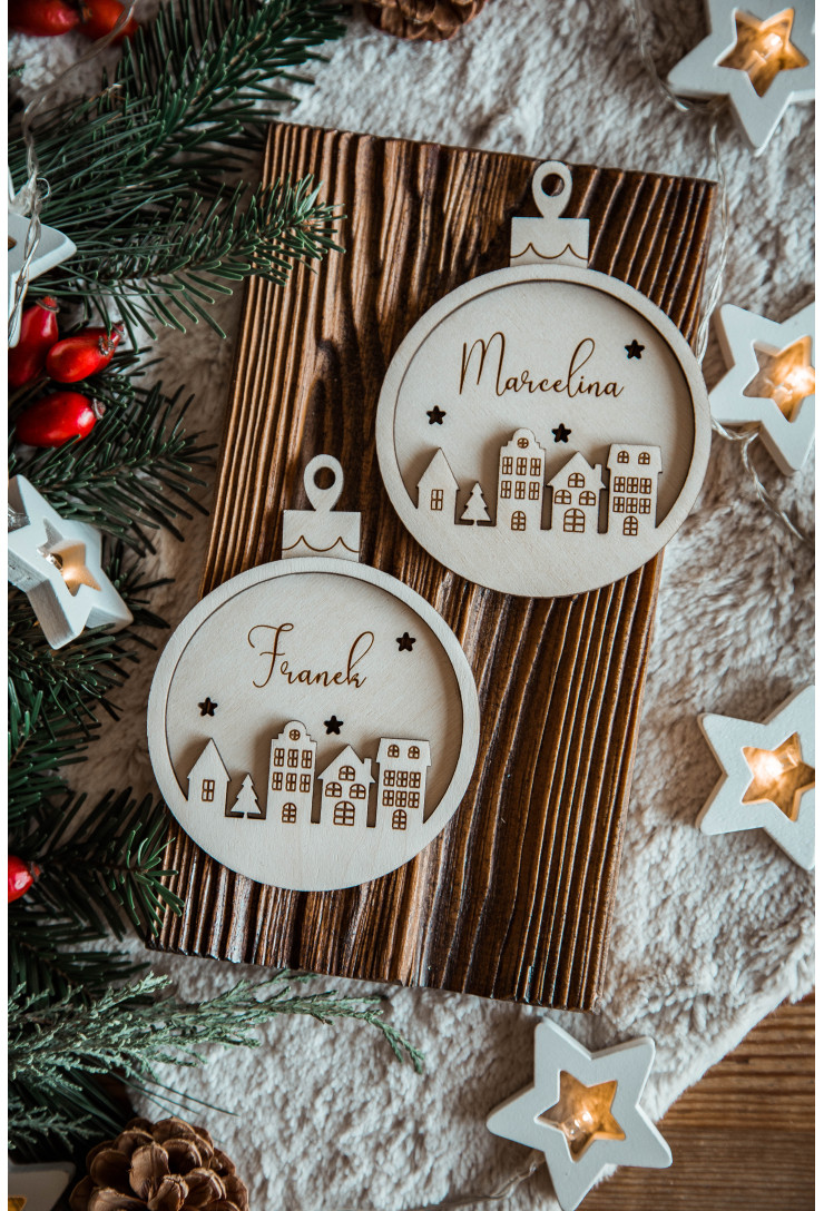 Bombka z kamieniczkami