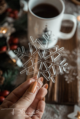 Bożonarodzeniowe podkładki śnieżynki