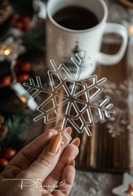 Bożonarodzeniowe podkładki śnieżynki