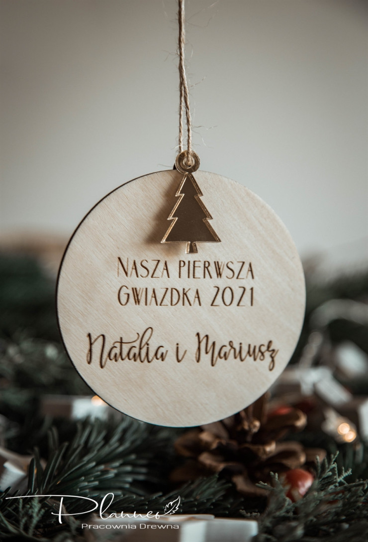 Bombka z zawieszką moje pierwsze święta