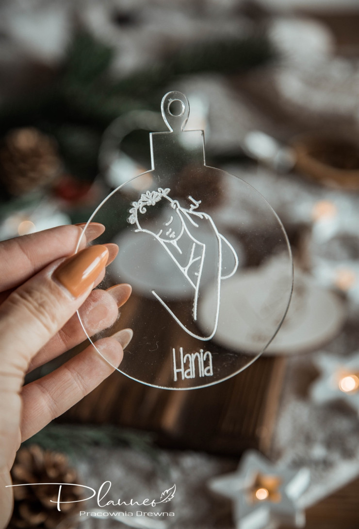 Bombka Mama i Dziecko plexi