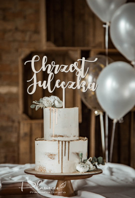 Topper na Chrzest Średni