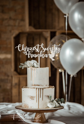 Topper Chrzest Święty z gołębiem