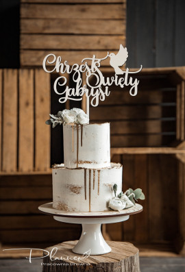 Topper Chrzest Święty z gołąbkiem