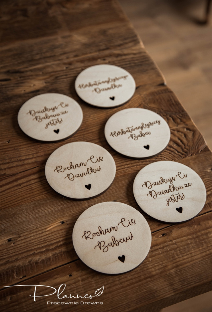 Podkładki pod kubek dla Babci i Dziadka