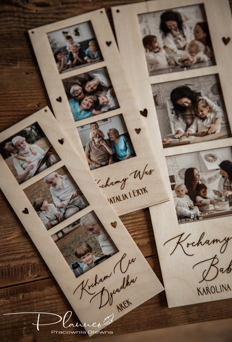Drewniane ramki na zdjęcia