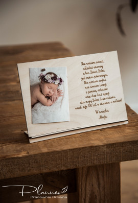 Drewniana ramka na dzień Babci i Dziadka