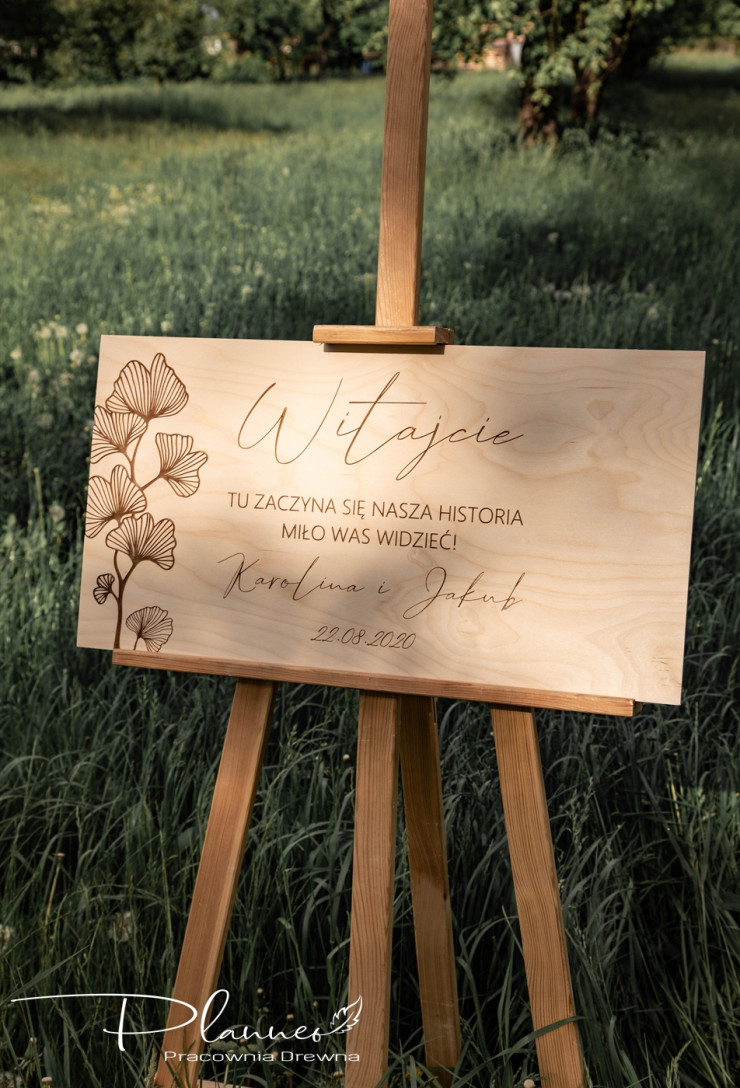 Tablica grawerowana weselna