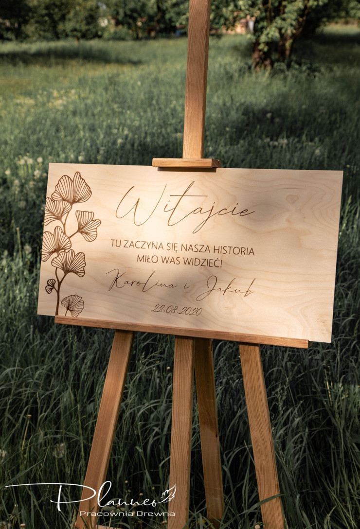Tablica grawerowana weselna