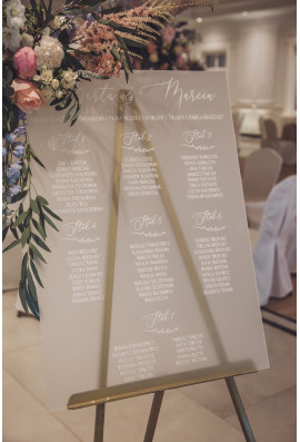 Tablica grawerowana plexi ślub i wesele