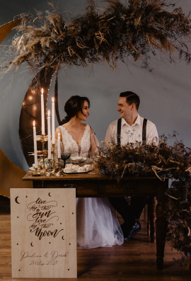 Tablica ślubna grawerowana